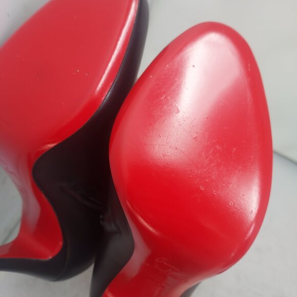 Christian Louboutin Belle Black Calf Leather Ankle Zipper Heel Boot - Picture 8 of 14